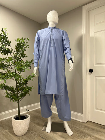 Baariq Sky Blue Suits